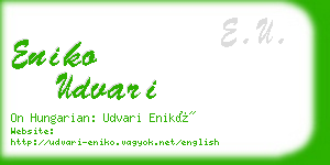 eniko udvari business card